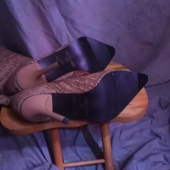 Leather snake skin print boots - Picture 4 of 4